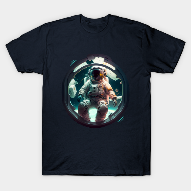 Astronaut Looking In T-Shirt by Open World Games